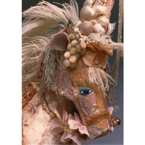 1986: Dimensional Work - Etheric the Sea Unicorn from The Animal Court of Enchantment- Gifted by the Artist