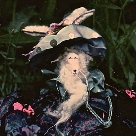 1989-1995: Dimensional Work - Chinese Coolie Hat Rabbit from The Animal Court of Enchantment Collection - Private Collection