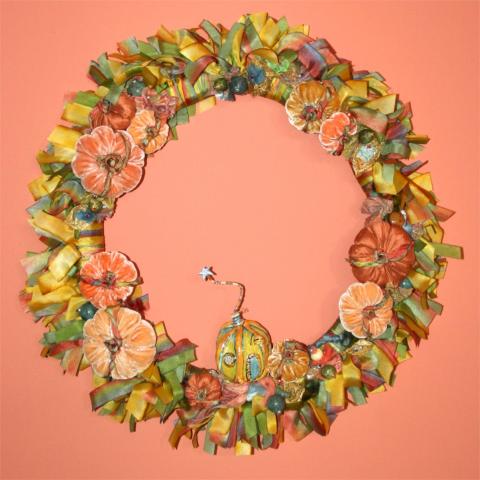 Wreath: Trolliver's Harvest Pumpkin Wreath