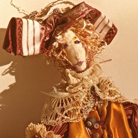 1983: Dimensional Work - Venetian Figure from The Carnival Collection - Private Collection