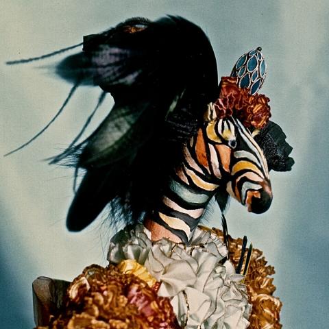 1989-1994: Dimensional Work - Zachariah the Zebra from Animal Court of Enchantment Collection - Private Collection